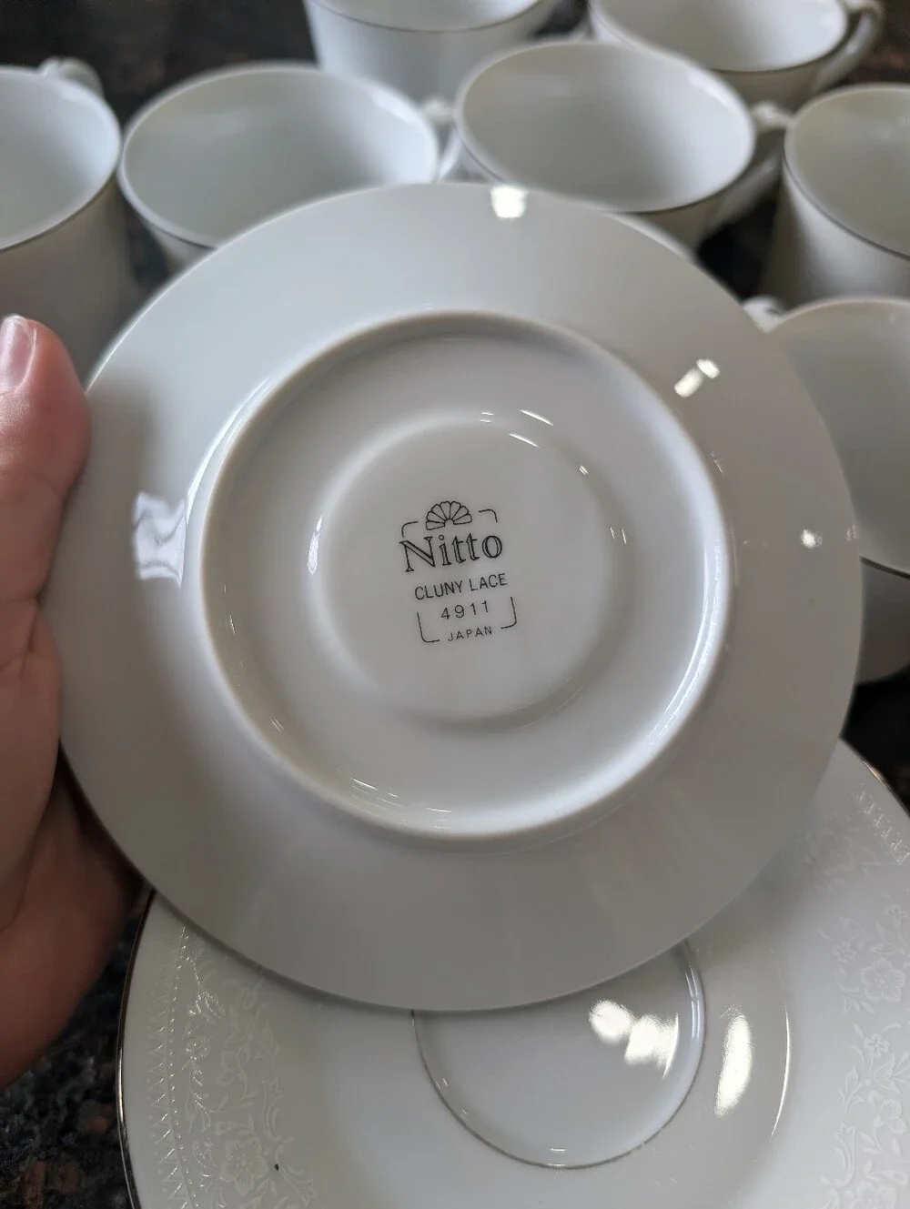 Nitto Cluny Lace 4911 Japan Tea Cup Set